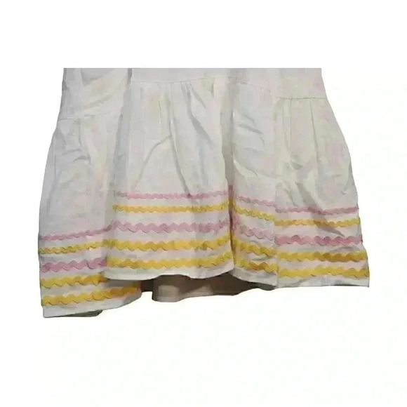 Lisa Marie Fernandez Target Dress Size Small Ric Rac Spaghetti Strap Linen Blend - Picture 12 of 13